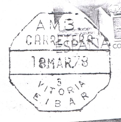 Ambulantes de carretera. Guillermo Alvarez Rubio. Pagina 007. 5. AMB. = CARRETERA = 3 = VITORIA = EIBAR = 18.MAR.78. Baja.jpg