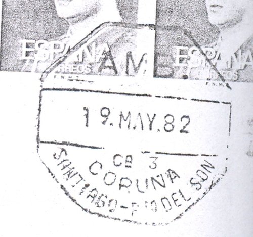Ambulantes de carretera. Guillermo Alvarez Rubio. Pagina 008. 4. AMB. = Ca 3 = CORUNA = SANTIAGO-Pto DEL SON = 19.MAY.82. Baja.jpg