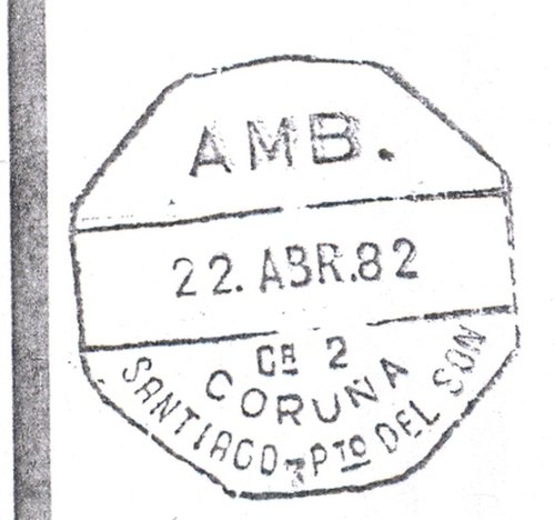 Ambulantes de carretera. Guillermo Alvarez Rubio. Pagina 008. 1. AMB. = Ca 2 = CORUNA = SANTIAGO-Pto DEL SON = 22.ABR.82. Baja.jpg