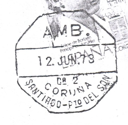 Ambulantes de carretera. Guillermo Alvarez Rubio. Pagina 008. 6. AMB. = Ca 3 = CORUNA = SANTIAGO-Pto DEL SON = 12.JUN.78. Baja.jpg