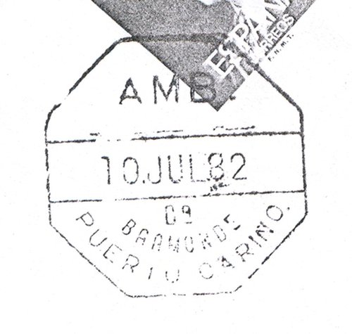 Ambulantes de carretera. Guillermo Alvarez Rubio. Pagina 009. 1. AMB. = Ca = BAAMONDE = PUERTO CARINO = 10.JUL.82. Baja.jpg