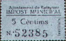 BALAGUER 25 cts impost