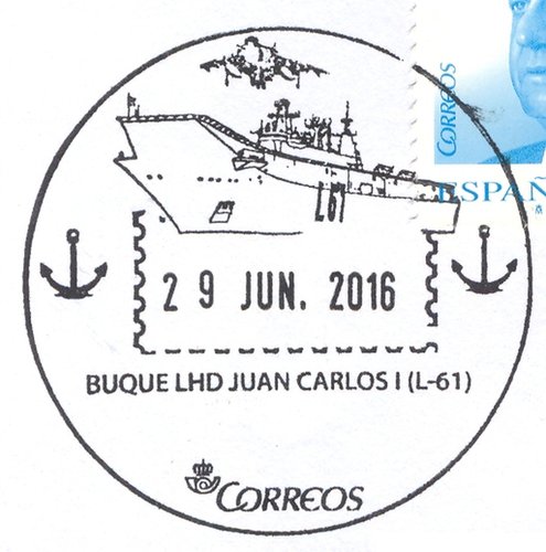 Matasellos turistico. Buque LHD Juan Carlos I (L-61). 2016-06-29. Presentacion. Matasellos. Baja.jpg