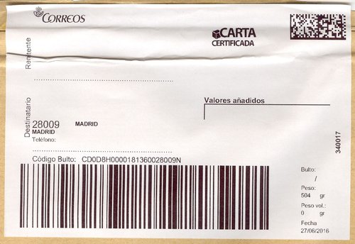 Etiqueta termica digital. Grande. Carta certificada. 3520794-Las Palmas Suc 9 (aunque no lo indica). 340017. En blanco. 2016-06-27. Baja.jpg