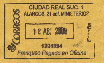FPO. AF-103. Ciudad Real Suc. 1. Alarcos, 21 edf.Ministerios. 2009.04.18.jpg
