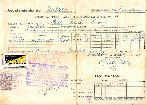 YUKOIL o LUKOIL 1939