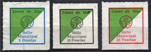 Lloret de Mar (Girona), 5,10,25pt.jpg