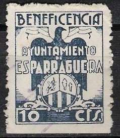 ESPARRAGUERA 10 cts beneficencia ayuntamiento