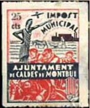 CALDAS de MONTBUI, 25 cts sin punto