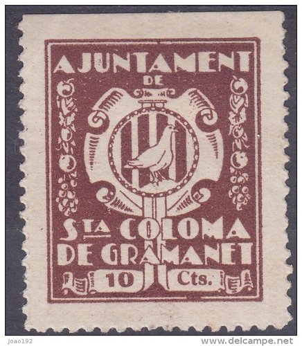 SANTA COLOMA GRAMANET 10 cts pardo