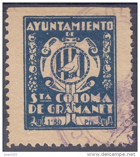 SANTA COLOMA GRAMANET 1,50 pt azul