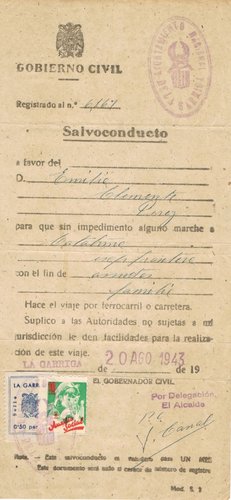 LA GARRIGA, Salvoconducto completo