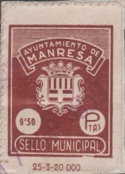 MANRESA 50 cts castaño