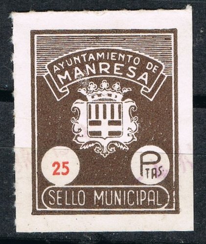 MANRESA 25 pts marron negro