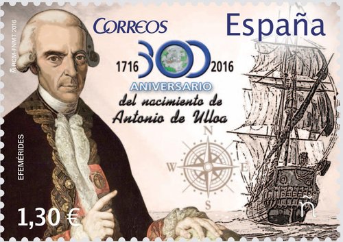 2016-09-26. Efemerides. 300 Aniversario del nacimiento de Antonio de Ulloa. Boceto. Baja.jpg