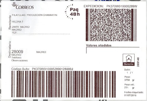 Etiqueta auxiliar. Paq 48 h. 2834594 Madrid Suc 61 (aunque no lo indica). 269148. 9,9x14,7. 2016-07-01. Baja.jpg