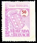 MONTCADA  50 ct, estado español época moderna