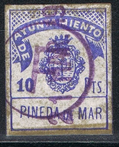 PINEDA de MAR, 10 pts circulo F violeta