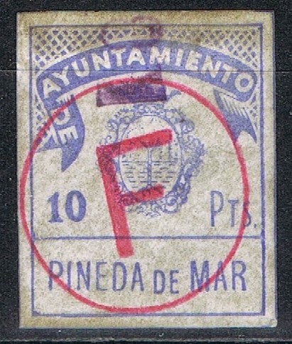 PINEDA de MAR, 10 pts circulo F rojo