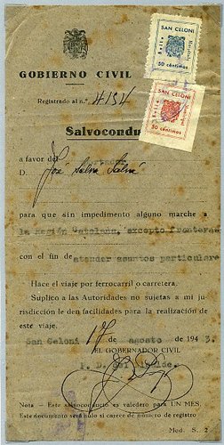 SAN CELONI documento 1943
