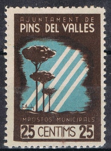 PINS del VALLES, 25 cts castaño oscuro
