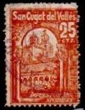 SAN CUGAT del VALLÉs 25 cts rojo