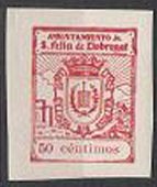 SAN FELIU de LLOBREGAT 50 cts rosa sin dentar