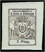 SAN FELIU de LLOBREGAT 3 pts pardo sin dentar