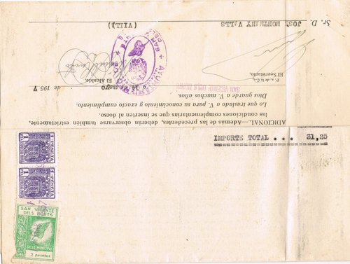 SAN VICENTE del HORTS, en documento