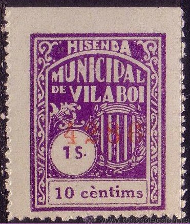 VILABOI 1s 10 cts cuatro digitos rojo