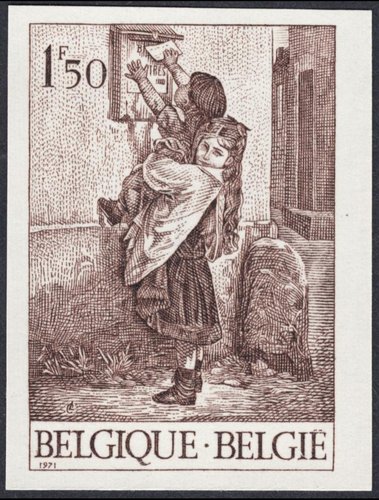 Sello emitido por Bélgica en 1971