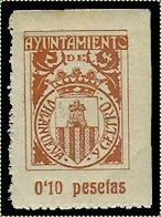 VILANOVA y GELTRU 10 cts castaño