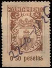 VILANOVA y GELTRU 50 ct castaño 1926