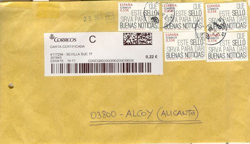 Etiqueta termica digital. 4117294 - Sevilla Suc 17. 301845. Carta certificada. 0,22. 3,6x10. 2015-09-23. 14.11. Frontal. Baja.jpg
