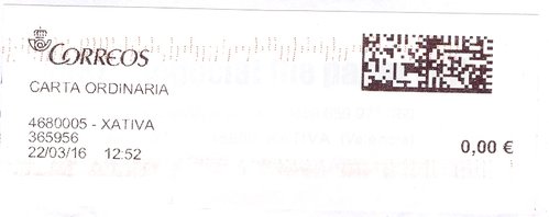 Etiqueta térmica digital. 0380003 - Alcoi-Alcoy. 326127. Carta ordinaria. 0,45. 3,7x9,9. 2016-02-03. 19.10.jpg