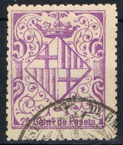 BARCELONA 25 cts violeta año 18....?