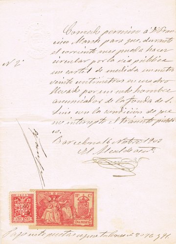 BARCELONA 1903, Hombre anuncio