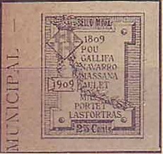 BARCELONA 25 cts sd violeta