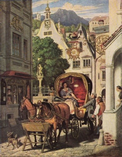 UPU Viena 1964 _Austria_Toth_1.50s Honeymoon - Moritz von Schwind__.jpg