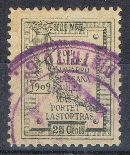 BARCELONA 25 cts verdoso