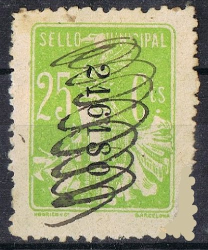 BARCELONA 25 cts verde