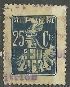 BARCELONA 25 cts , Cimera tipo 1 o 2