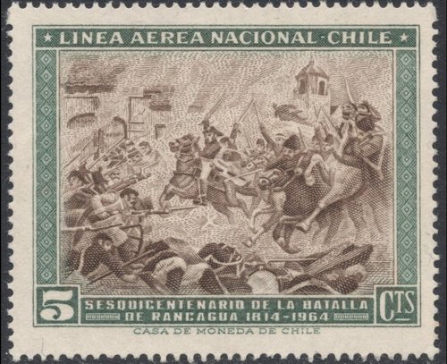 Sello emitido por Chile en 1965.