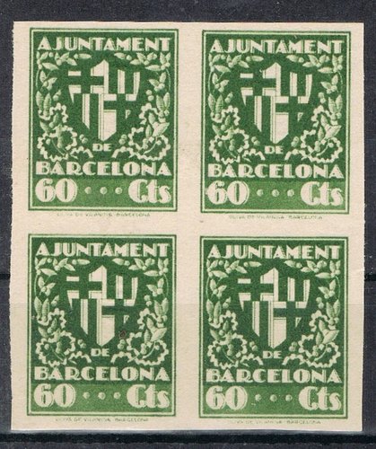 BARCELONA 60 cts sd bloque de 4