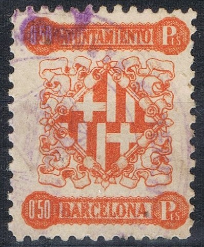 BARCELONA 50 cts naranja