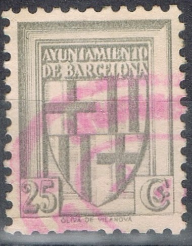 BARCELONA 25 cts gris