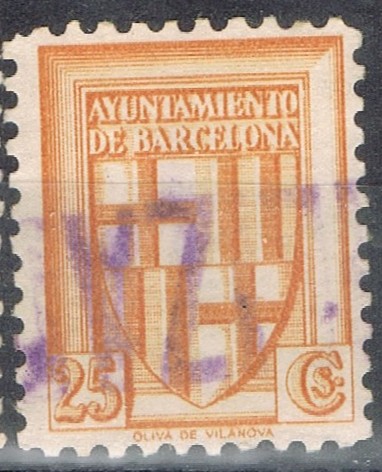 BARCELONA 25 cts naranja