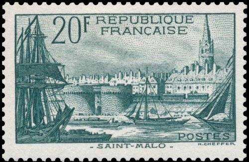 Francia, 1938. Saint-Malo. Calcografía.