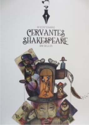Zaragoza. 2016-09-14 al 18. EXFILNA-ECC 2016. Carpeta de Correos. Cervantes y Shakespeare. Exterior.jpg