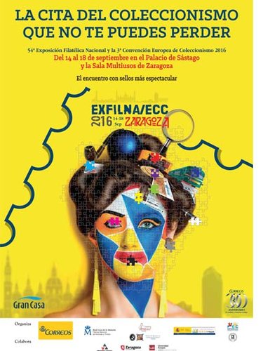 Zaragoza. 2016-09-14 al 18. EXFILNA-ECC 2016. Puzle Gigante en el Centro Comercial Gran Casa. Puzzle.jpg